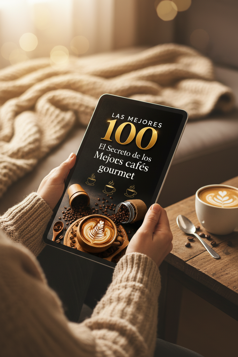 El Secreto de los Mejores cafés gourmet - en iPad en casa